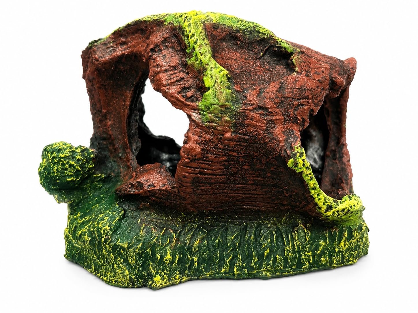 FAH Tree Log Cave | Non- Toxic | Resin Fish Tank Ornament | Durable Aquarium Decor | FAH | (23cm x 16.5cm x 7.5cm) by FAH