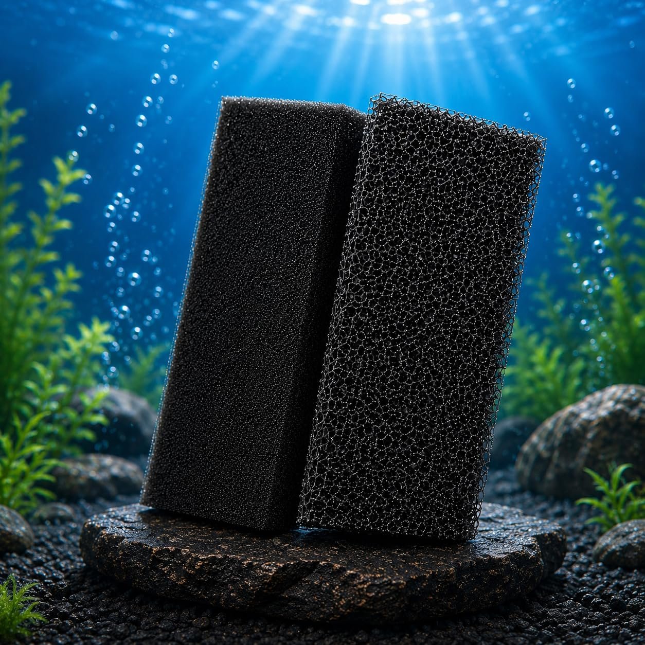 Minjiang 6pcs | Fish Tank Filter Sponge Aquarium | Filter Sponge | Pad Cotton for Fish Tank Washaable (TOYA2IN1BB) by Minjiang