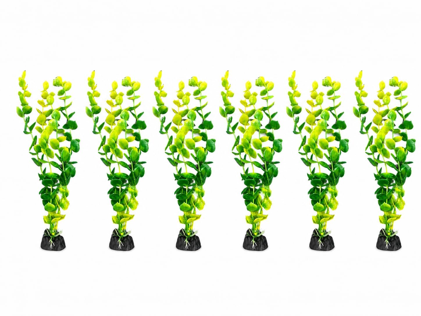 Minjiang Fah® Aquarium Artificial Plant Decoration 1159 (Pack of 6) | Non- Toxic Fish Tank | Ornament | Durable Aquarium Decor | FAH | (165cm x 24cm x 18cm) by Minjiang