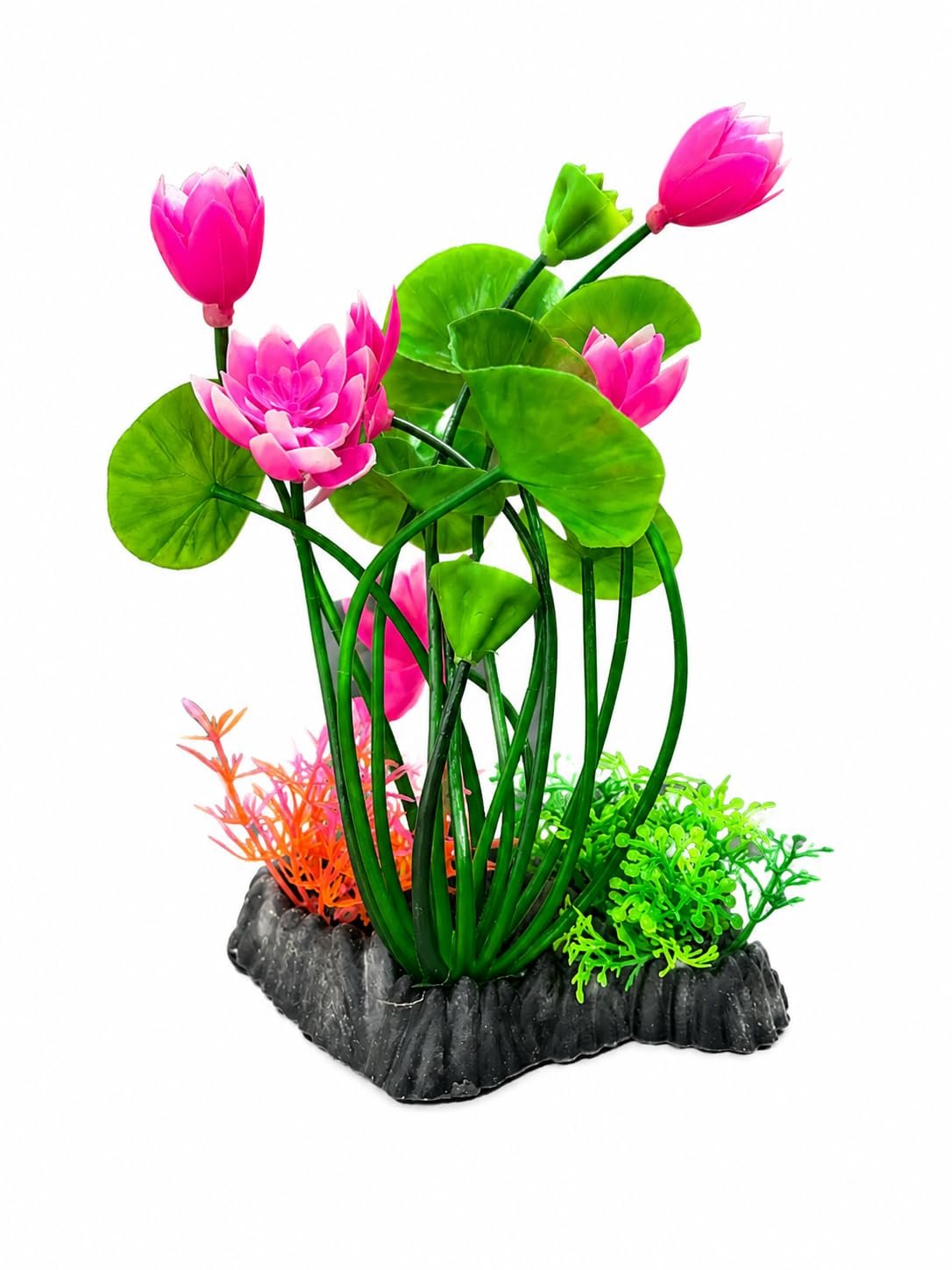 Minjiang Fah® Aquarium Artificial Plant Decoration 811 | Non- Toxic Fish Tank | Ornament | Durable Aquarium Decor | FAH | (20cm x 13cm x 8cm) by Minjiang