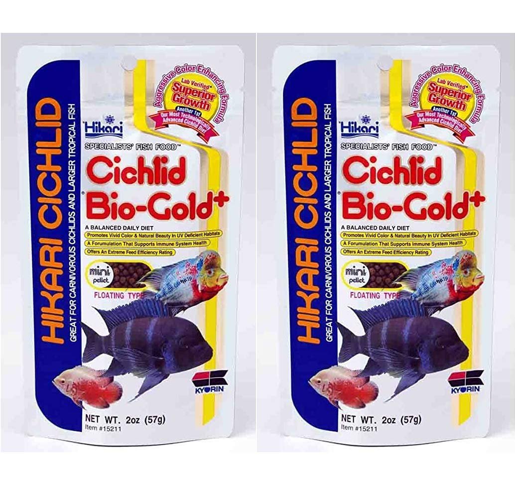 Hikari Cichlid Bio-Gold + Mini Pellets Floating Type Fish Food For All Life Stages, 57g by Hikari