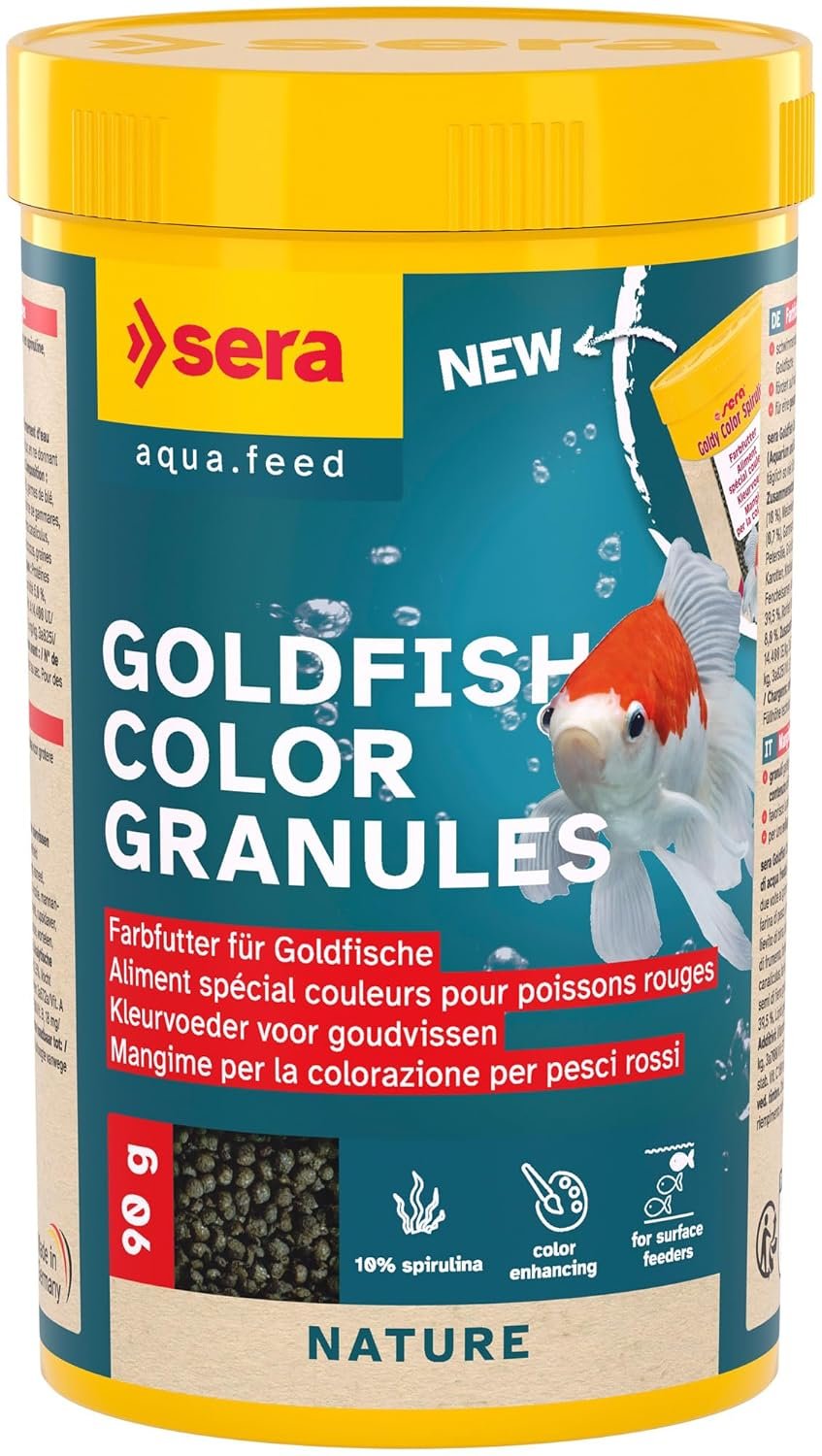 Sera Goldy Color Spirulina Aquarium Fish Food, 250ml by Sera